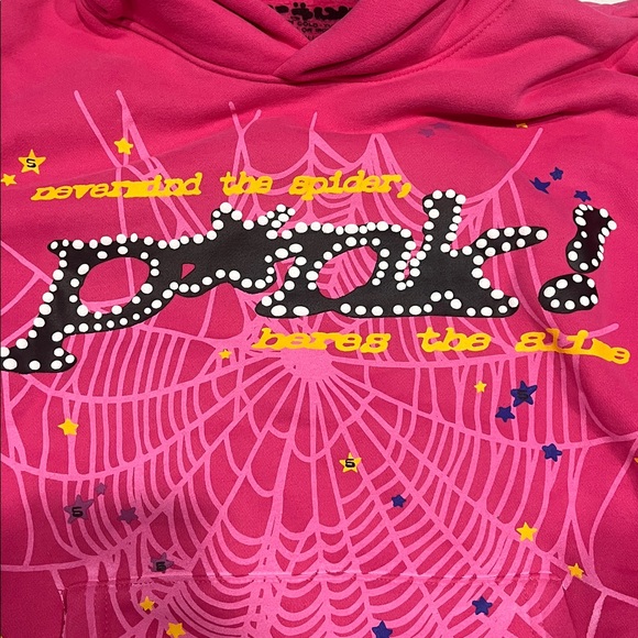 Sp5der Hoodie Pink size M P*nk - Picture 4 of 7
